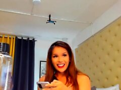 Perfect Hot Big Cock TBabe TSManika on Webcam Part 3