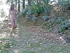 Hot army man likes to fuck trannies in the forest