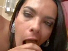 Stunning Shemale Kalena Tricks Guy Into Letting Her Suck His Nuts And Fucking Her