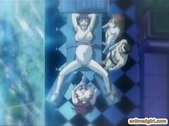 Bondage hentai pregnant with muzzle hard poked by shemale anime