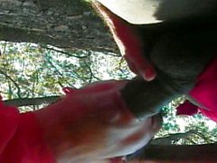 Ebony shemale anal outdoor