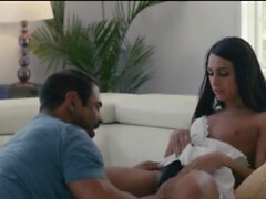 TS Khloe fucks and sucks Stepdads bigcock