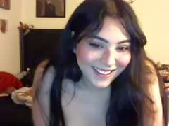 Cute jiggly Sydney cums hard then tries for a second