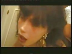 Vintage tranny in stockings gets ass fucked