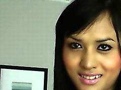 Sweet ladyboy beauty Aor masturbates